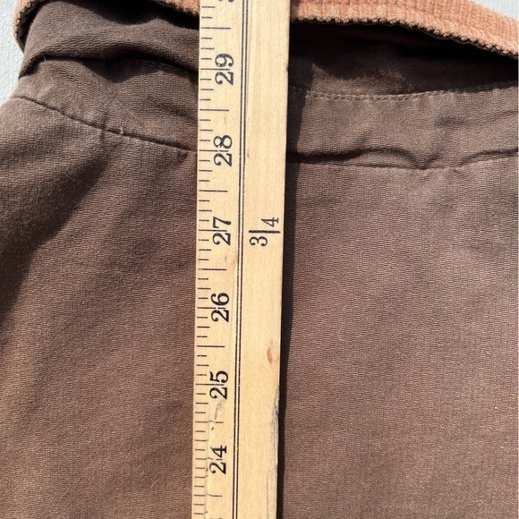 Men's Dockers Jacket Beige Brown Solid XL Chore Work Barn Aviator Utility Cord - Picture 15 of 15